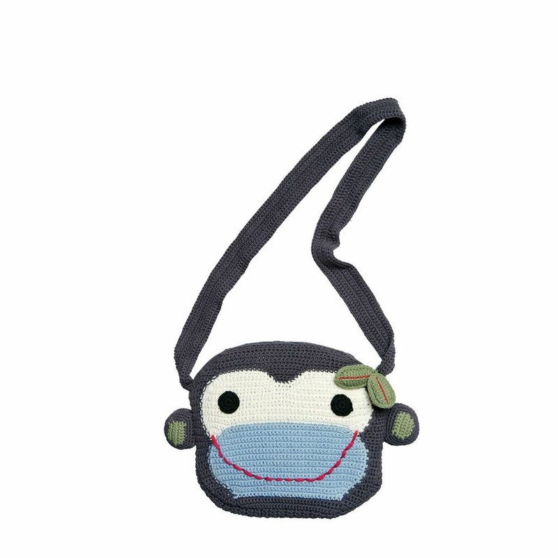 Franck & Fischer 0901-2061 Rumle A Schultertasche AFFE blau