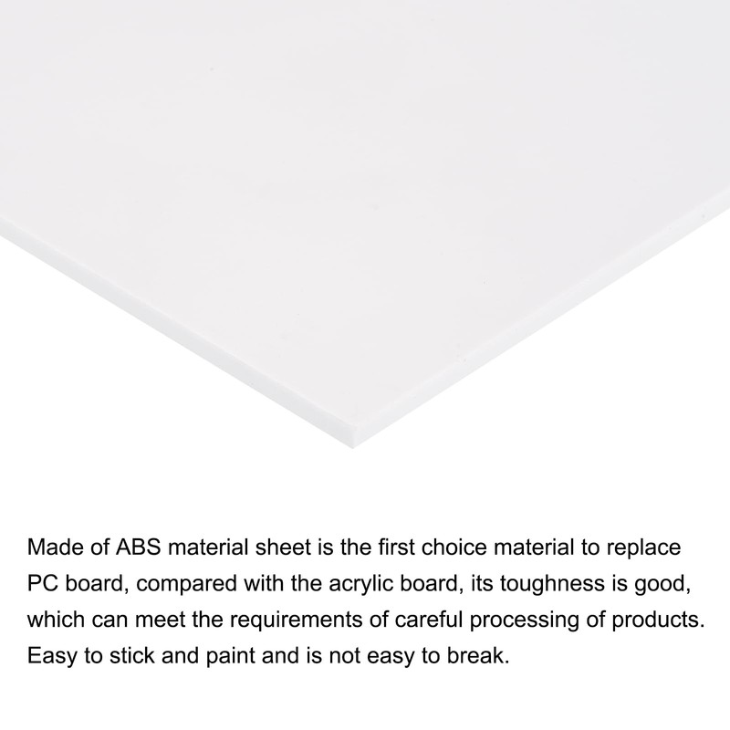 MECCANIXITY ABS Plastic Sheet 7 Inch x 4 Inch x
