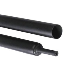 5M Heat Shrink Tubing, Black Color, 2:1 Shrinkage Ratio Insulation Tube, Diameter 0.04 - 0.5 inches (1 - 12 mm) (φ5 mm / 5 m)