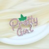 Rhinestone Sorority Brooch Pin for Women Greek Alphah Brooch Pin