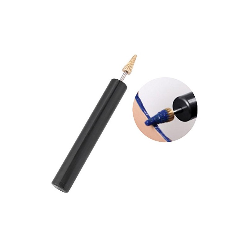Pluma de tinte de borde de cuero, rodillo de pintura