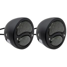 2X Vintage Duolamp LED Tail Light 12V Rear Stop Indicator with Running Light Turn Signals License Plate Lamp Smoke Lens Universal for Ford Model A Hot Street Rat Rod Classic Custom Cars Trucks Black