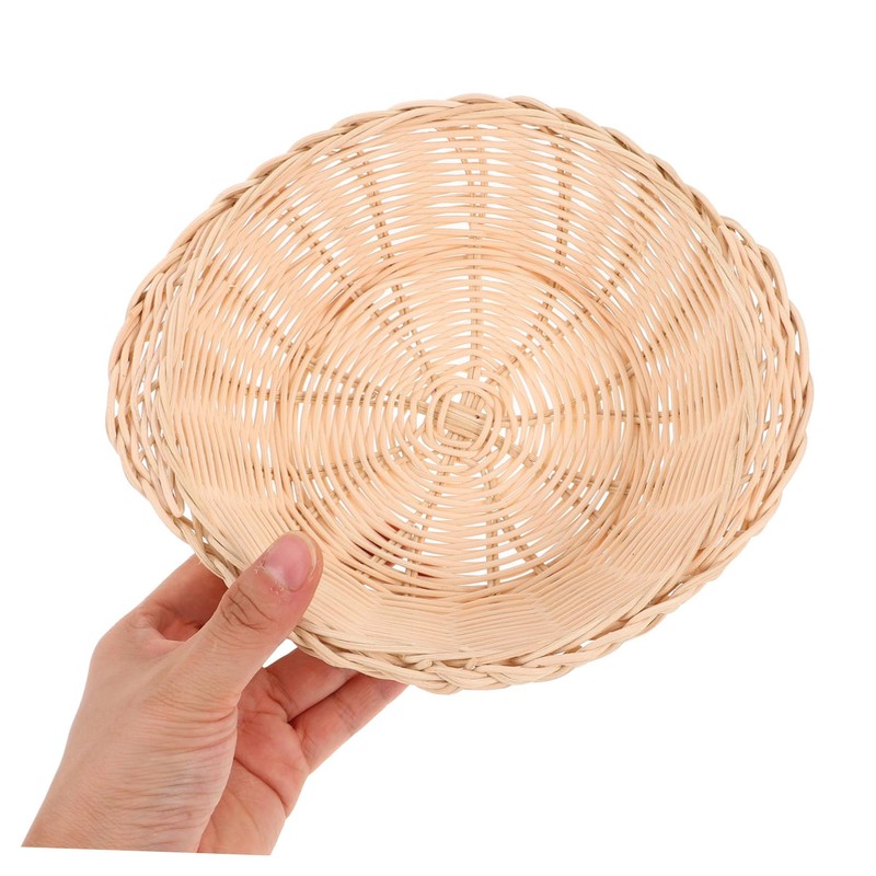 BIUDECO Bread Basket Rattan Large Kitchen Basket Japanese Daiso Style