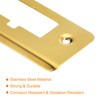 sourcing map Door Strike Plate, 70mm x 42mm 201 Stainless
