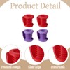 4 Pack Crochet Finger Guard Ring Set Red and Purple