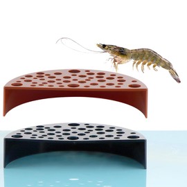 DQITJ 2 Pack Shrimp Hideout Cave Breeding Hide for Aquarium Fish Tank Decoration Accessories (Black and Brown)