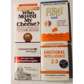 4 Books! 1) Who Moved My Cheese 2) Fish 3) Strengthsfinder 2.0 4) Emotional Intelligence 2.0,