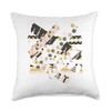 Joyful Washi Tape Throw Pillow