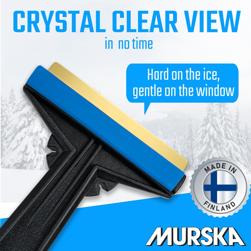 Car Ice Scraper Brass Blade - Fast, Effortless, efficient &