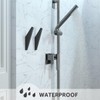 GUWINA Metal Coat Hooks Wall Mounted Black, Solid Triangle Shape,