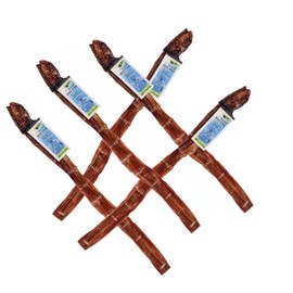 Natural Cravings USA Standard Steer Bully Sticks | All Natural | Odor Free | High Protein | Premium Quality Dog Chews | 12" - 5 Pack