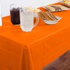 Creative Converting PC01192 Sunkissed Orange Rectangular Plastic Tablecover, 1 Pc