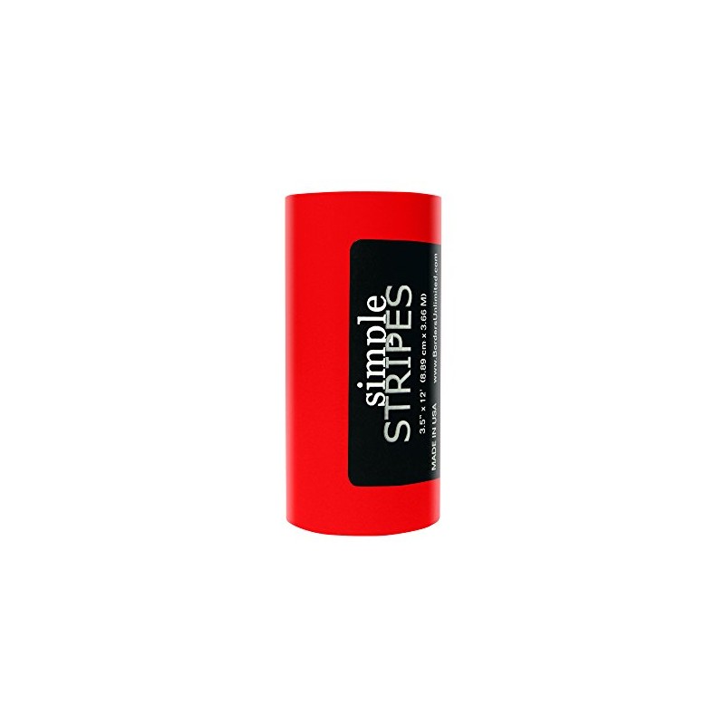 Borders Unlimited Red Simple Stripe