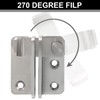 Ruayia Door Lock Deadbolt, Small Stainless Steel, Sliding Bolt with