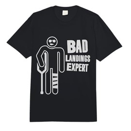 Funny Broken Leg Ankle Knee Foot Gift - Bad Landings Expert Comfort Colors Adult Heavyweight T-shirt