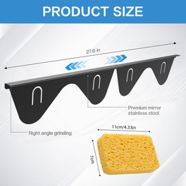 Leogony 2 PCS Oven Cooker Gap Filler, Stainless Steel Stove Counter Gap Cover, Heat Resistan, Retractable