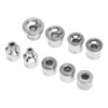 9pcs Microdermabrasion Replacement Tips Metal Multi Size Professional Facial Dermabrasion