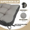 BUYUE Chair Cushion Set for Rocking Chair, Back Pillow &