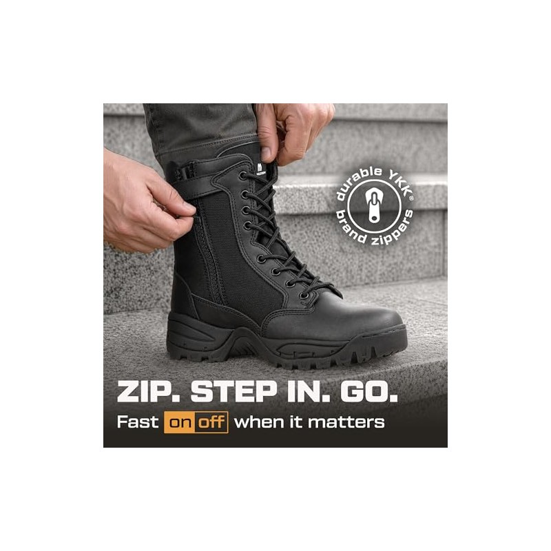 Maelstrom TAC FORCE botas de trabajo tácticas militares, con cierre,
