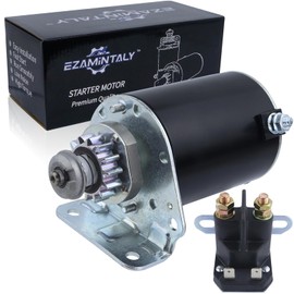 Ezamintaly Starter Motor & Solenoid Relay Replacement for BS Engine for John Deere Tractor E100 E110 LA100 LA105 LA110 LA115 LA125 D100 D105 D110 D120 Z225, 593934 693551 BS693551 Mia13018