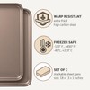 HAPPIELS Nonstick Non-Toxic 18-inch Half Baking Sheet 2-Pack | Premium