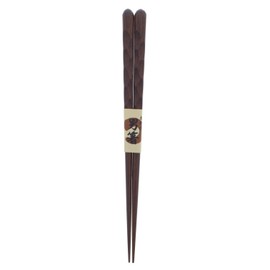 Ishida Chopsticks, Made in Japan, For Men, Thick, Random Carved, 1.5 inches (23.5 cm), Wooden (Natural Wood), Lacquer, Corner Point, 9.3 inches (23.5 cm)