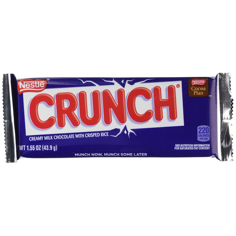 CRUNCH, Bulk 36 Pack, Milk Chocolate and Crisped Rice, Full
