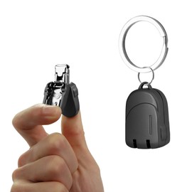 XGIZMOO Portable Folding Mini Nail Clippers,All Metal Compact Small Nail Trimmers with Backpack Patterns,Stainless Steel Nail Clippers Keychain Accessories for Travel,Keychain Nail Clipper