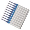10-Piece End Mill Set Carbide Cutter Blue Corn Cutter CNC