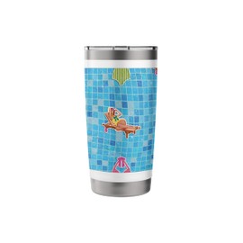Pool Girls Swimsuit Bikini Summer Water Pattern Stainless Steel Insulated Tumbler