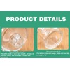 2 Pcs 50ml/1.7oz Clear Round Empty Glass Diffuser Bottles Jars
