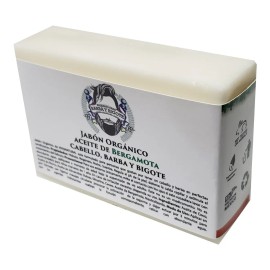 Jabón Bergamota Barba Y Bigote,estimula Crecimiento,exfolia.