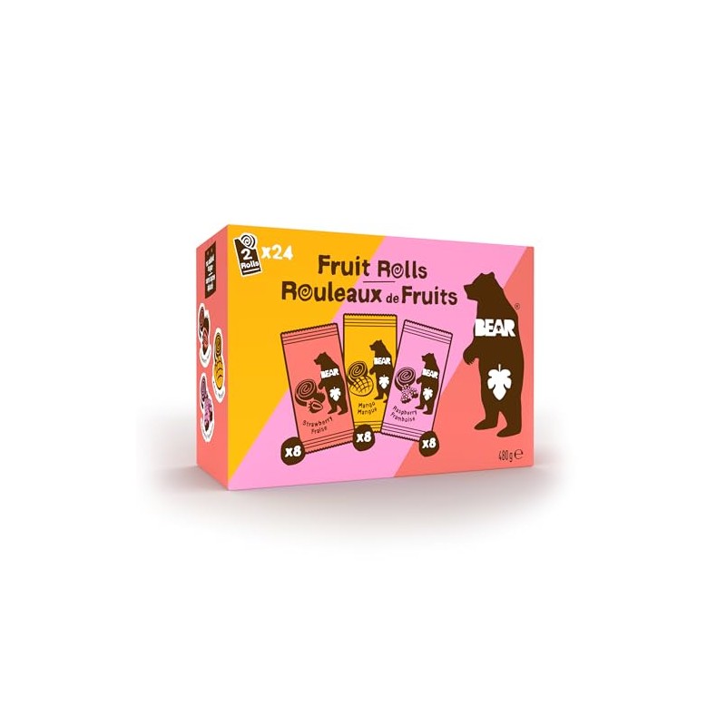 Bear Rollitos Fruta Fresa Frambuesa Mango