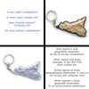 Generico Keyring with 3D orography from Sicily, brown-white