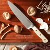 CAROTE 11 Pieces Knife Set with Block for kitchen, Stainless