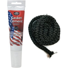 Midwest Hearth Wood Stove Replacement Gasket Kit for Woodburning Stoves - Graphi