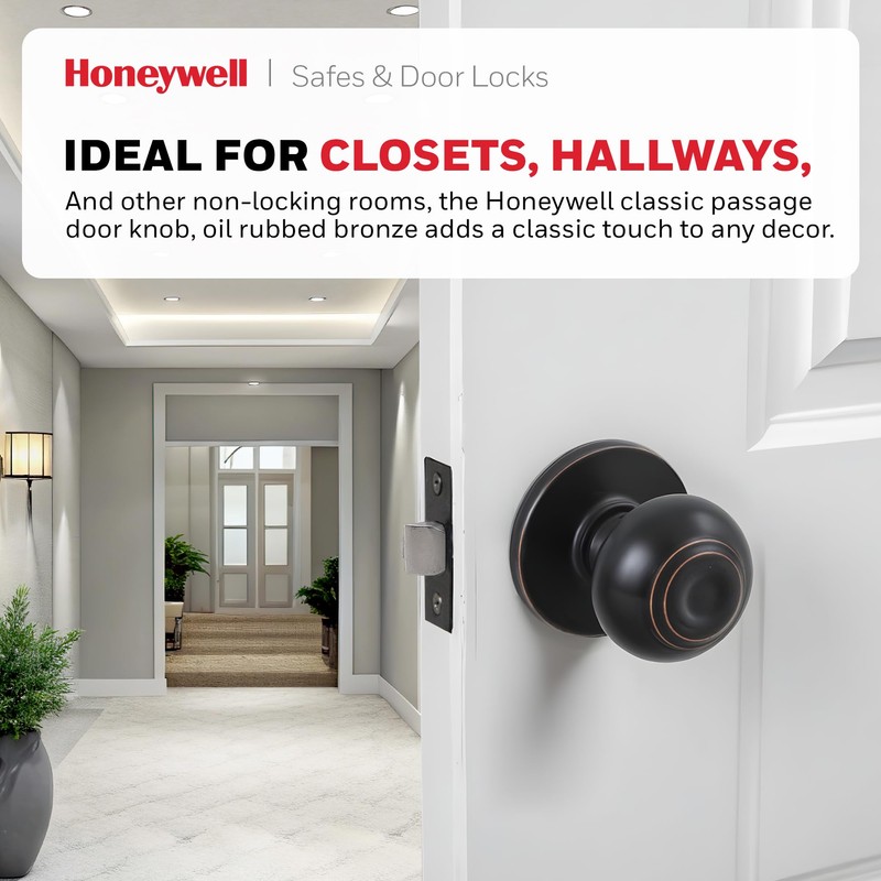 Honeywell Safes & Door Locks - Classic Passage Door Knob