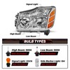 Bingbingmotor Headlight Assembly Compatible with 2004-2015 Nissan Titan / 2005-2007