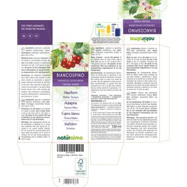 Hawthorn (Crataegus oxyacantha) Flowers and Leaves Alcohol-Free Mother Tincture Naturalma - Liquid Extract Drops 120 ml - Food Supplement - Vegan