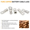000 Gauge Tinned Copper Cable Lugs 8 PCS 3/0 AWG-1/2(M12)