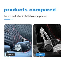 KUNGKIC 2024 2025 4th Generation Mini Cooper 5 Door F65 S F66 Countryman U25 COUNTRYMAN Aluminum Alloy Paddle Shift Cover Shift Paddle Extension Interior Decoration Accessories (Silver)