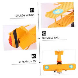 Artibetter Home Decor Metal Plane Model Retro Airplane Model, Retro Plane Model, Vintage Airplane Model, Iron Plane for Plane Decorations Room Desktop Decoration Airplane Table Decorations Kids Toys