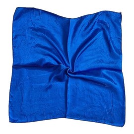 Kiran Fashion Satin Silk Scarf Small Plain Neckerchief Headband Wrap Square Shiny 50cm X 50cm (Royal blue)