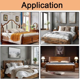 Slot Bracket + L Plate, Metal Bed Frame Double Hook Slot Bracket, 2 Sets Heavy Duty Bed Rail Hooks Plates for Wooden Frames, Includes Screws