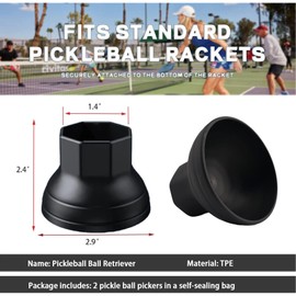 Pickleball Ball Retriever BIDSTUDIO Pickleball Ball Picker Picks Up Balls Without Bending