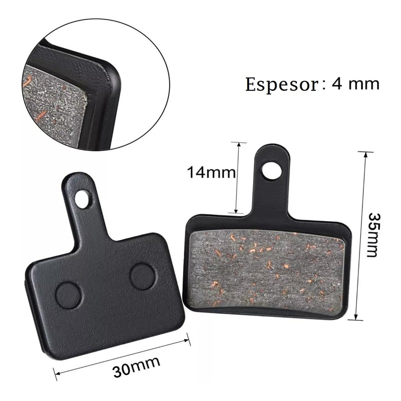 Vmingo Balata Bicicleta para Bici Universal Pastillas Freno Disco Reemplazo