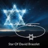 URONE Star Of David Bracelet 925 Sterling Silver David Star