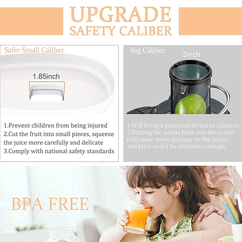MegaWise Pro 2025 Updated Slow Masticating Juicer, 95% Juice Yield,