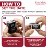 ExtraMark Super Dater Ink Stamp - Self-Inking Rubber Date Stamper