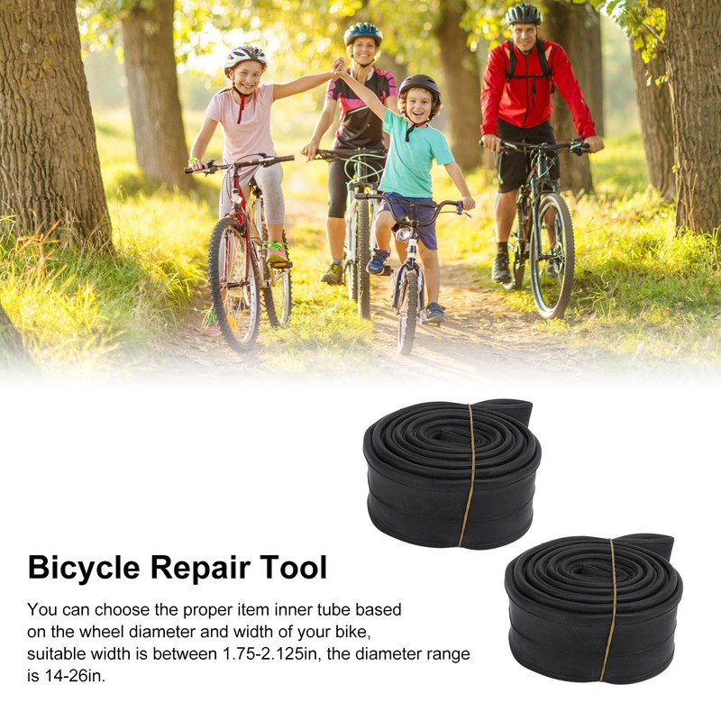 Bike Tire Repair Tool Kit Butyl Rubber with Replacement Inner